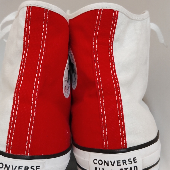 Converse Kids' Classic High-Top Sneakers - Red and White - Picture 3 of 8